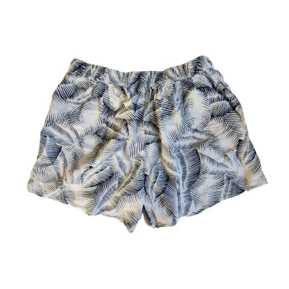 Gap Kids blue white leaf print shorts sz XXL